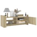 vidaXL TV skrinka dub sonoma 100x35x40 cm spracované drevo