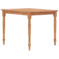 vidaXL Stôl Batavia 85x85x75 cm tíkový masív