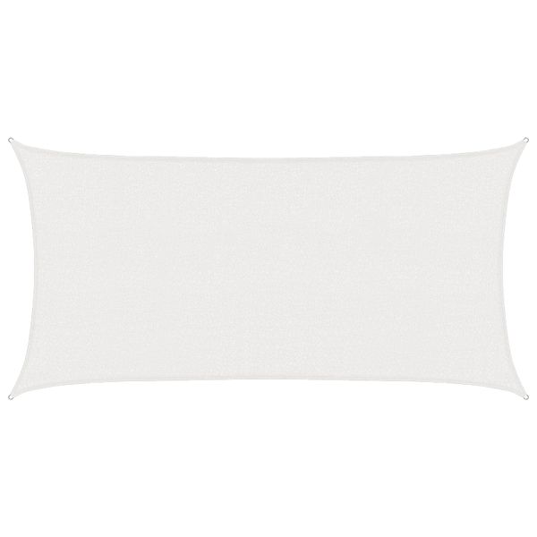 vidaXL Plachta na tienenie Biela 2,5 x 6 m HDPE