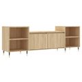 vidaXL TV skrinka dub sonoma 160x35x55 cm spracované drevo