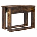 vidaXL Súprava na kávový stolík 2 ks Dymová dub 50 x 52 x 42 cm