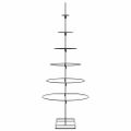vidaXL Kovový vianočný dekoratívny stromček čierny 150 cm