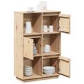 vidaXL Vysoká skrinka 74x35x117 cm masívna borovica