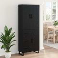 vidaXL Highboard 2 ks Čierny dub 69,5 x 34 x 180 cm