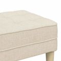 vidaXL lavička s vankúšom Ľan 113 x 57 x 39 cm látka