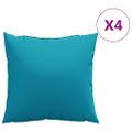 vidaXL Vankúše na pohovku 4 ks modré 60x60 cm látkové