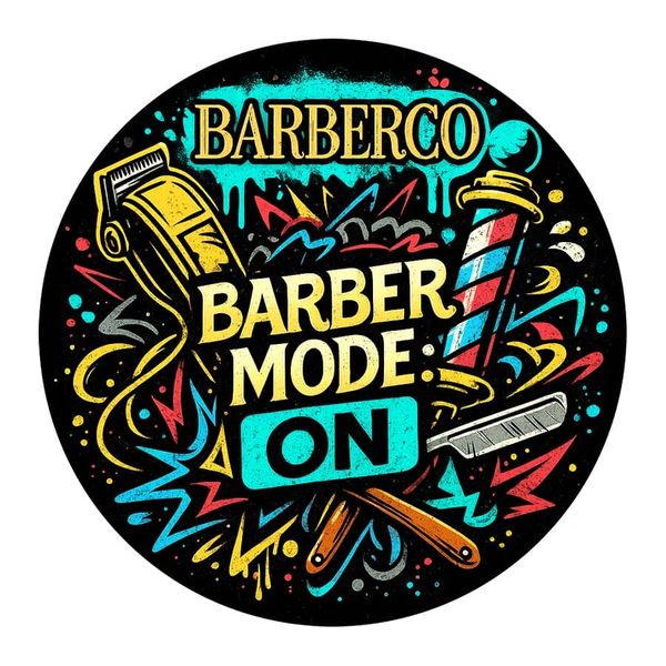 Barber samolepka BARBERCO Barber mode: ON