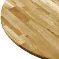 vidaXL Stolová doska dubové drevo okrúhla 23 mm 700 mm