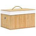 vidaXL Bambusové úložné boxy 4 ks