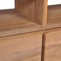 vidaXL TV stolík z teakového dreva s prírodným zakončením 120x30x40 cm
