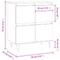 vidaXL Komoda betónovo sivá 60x35x70 cm spracované drevo