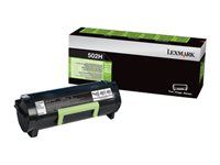 Vysoká výťažnosť - čierna - originálna - kazeta s farbivom LCCP, LRP - pre Lexmark MS310, MS410, MS510, MS610