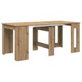 vidaXL Jedálenský stôl Dub artisan 180 x 85 x 75 cm Kompozitné drevo