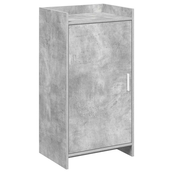 vidaXL Skriňa na topánky s úložiskom Betónovo sivá 48 x 36 x 92 cm
