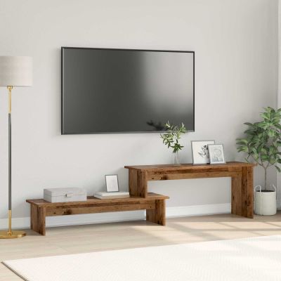 vidaXL Zostava TV skriniek Nástenný Staré drevo 180 x 30 x 43 cm