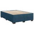 vidaXL Posteľný rám boxsping s matracom tmavomodrý 140x200 cm zamat