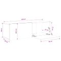 vidaXL Nástenné TV stolíky 2ks dub sonoma 100x30x30cm spracované drevo