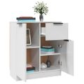 vidaXL Komoda biela 60x30x70 cm spracované drevo