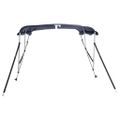 vidaXL Strieška Bimini s 3 oblúkmi a stenami 183x(170-182)x137 cm