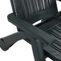 vidaXL Skladacie lehátko polypropylénové zelené