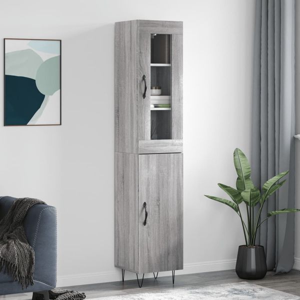 vidaXL Vysoká skrinka dub sonoma 34,5x34x180 cm spracované drevo