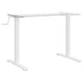 vidaXL Rám stola na státie biely (94-135)x60x(70-114) cm oceľ