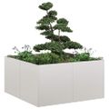 VidaXL kvetináč 80x80x40 cm Nerezová oceľ