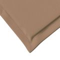 vidaXL Sedadlové a zadné vankúše Polyester Sivohnedá 47 x 45 x 2 cm