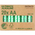 DELTACO ULTIMATE, Batérie alkalické AA, LR06 20ks
