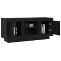 vidaXL TV skrinka čierna 102x35x45 cm spracované drevo