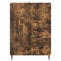 vidaXL Servírovacia skriňa Dymový dub 66 x 34,5 x 91,5 cm