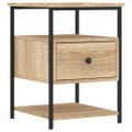 vidaXL Nočné stolíky 2 ks dub sonoma 40x42x56 cm kompozitné drevo
