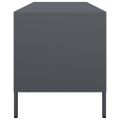 vidaXL TV skrinka antracit 135x39x43,5 cm oceľ valcovaná za studena