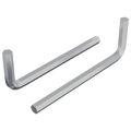 vidaXL Šesťhranný kľúč 2 ks Strieborná 32 x 86 mm Oceľ
