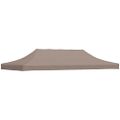 vidaXL Strecha na párty stan 6x3 m, sivohnedá 270 g/m²