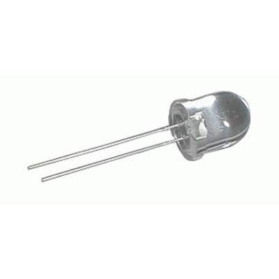 LED 10mm  biela 15000mcd/30°  číra