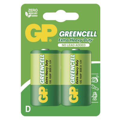 Bateria D (R20) Zn-Cl GP Greencell  2ks