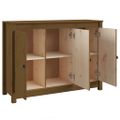 vidaXL Komoda medovo-hnedá 100x35x74 cm masívne borovicové drevo