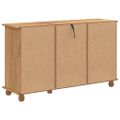 vidaXL Komoda ASKIM Hnedá 79 x 40 x 133,5 cm Masívne borovicové drevo