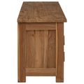 vidaXL Skrinka na TV 110 x 30 x 40 cm Prírodná Husté teakové drevo
