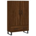 vidaXL Vysoká skrinka hnedá dub 69,5x31x115 cm kompozitné drevo