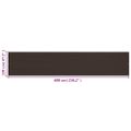 vidaXL Balkónová markíza hnedá 120x600 cm HDPE