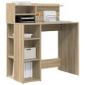 vidaXL Stôl Sonoma dub Kompozitné drevo 90 x 48 x 101,5 cm