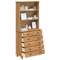 vidaXL Klietka so zásuvkou ASKIM Medový vosk 91 x 40 x 200,5 cm