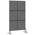vidaXL Záves na zabezpečenie súkromia 100 x 50 x 180 cm Oceľ Čierna