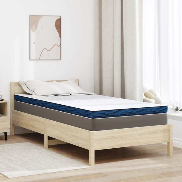vidaXL Matracová podložka Biela 90 x 190 cm žakárová tkanina