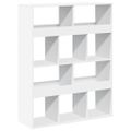 vidaXL Deliaca stena biela 100x33x125,5 cm kompozitné drevo