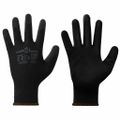vidaXL Pracovné rukavice 12 ks Čierna 8 / m Polyester