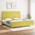 vidaXL Posteľ bez matraca zelená 200x200 cm látka