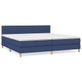 vidaXL Boxspring posteľ s matracom modrá 200x200 cm látka